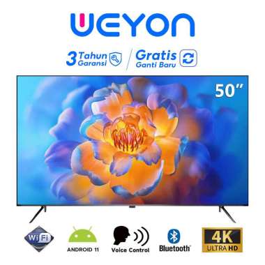 WEYON Smart TV LED 50 inch TV Android 11.0 Digital TV 4K UHD 50 inch smart tv