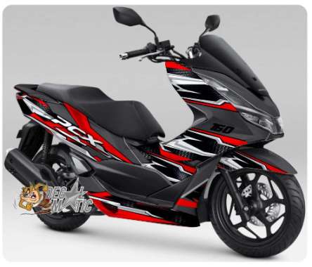 Decal Stiker Full Body Motor Honda PCX 150 / 160 Grafis 1 - Putih, PCX 150 PCX 150 Putih