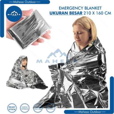 EMERGENCY BLANKET FOIL 210X160 EMERGENCY ALUMINIUM FOIL BLANKET EMERGENCY SELIMUT DARURAT