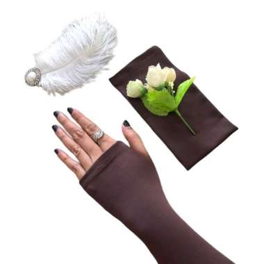 AliMaMa - HANDSOCK JEMPOL - Manset Tangan Lengan Wanita Perempuan Pria Polos Jersey Jersei Kaos Mura