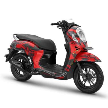 Decal Full body Sticker Honda Scoopy 2021 2023 2022 2020 Grafity 5 Merah