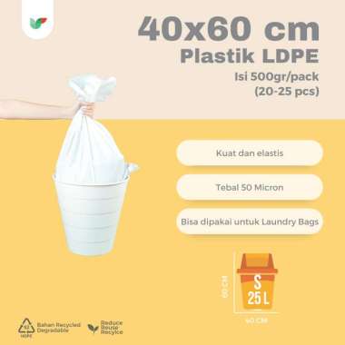 Plastik Sampah Besar, Plastik Kargo, Plastik Laundry, Tebal 50 Micron, 30x45, 40x60, 50x75, 60x100, 