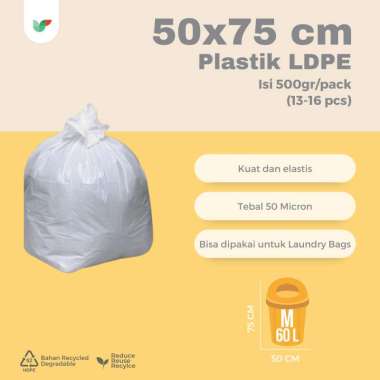 Plastik Sampah Besar, Plastik Kargo, Plastik Laundry, Tebal 50 Micron, 30x45, 40x60, 50x75, 60x100, 