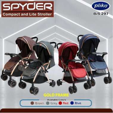 Pliko - Stroller Spyder 297 Black