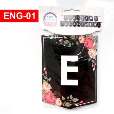 BANNER HAPPY ENGAGEMENT/BANNER FLAG ENG-01
