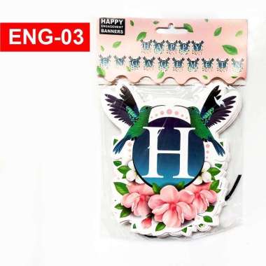 BANNER HAPPY ENGAGEMENT/BANNER FLAG ENG-03