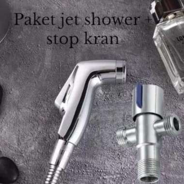 PAKET JET SHOWER CLOSET+STOP KRAN T/JET SHOWER CEBOK/SHOWER SET KLOSET CHROM