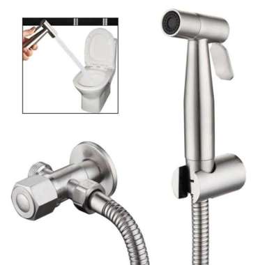 PAKET JET SHOWER CLOSET+STOP KRAN T/JET SHOWER CEBOK/SHOWER SET KLOSET STAINLESS