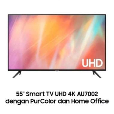 LED Samsung UHD 4K 55 inch 55AU7002 Smart TV UA55AU7002 Samsung 55" Gudang