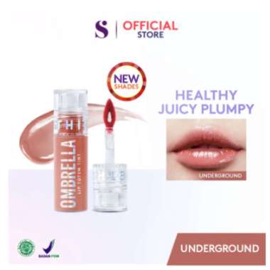SOMETHINC OMBRELLA LIP TOTEM TINT / LIP TINT BIBIR PLUMPY JUICY UNDERGROUND