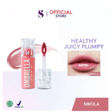 SOMETHINC OMBRELLA LIP TOTEM TINT / LIP TINT BIBIR PLUMPY JUICY NIKOLA