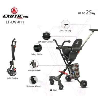 Magic Stroller Micro Trike Exotic ET LW-011 LW011 LW 011 merah