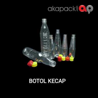 Botol Kecap 300ml / Botol Plastik Kecap / Botol Saos Tutup Fliptop