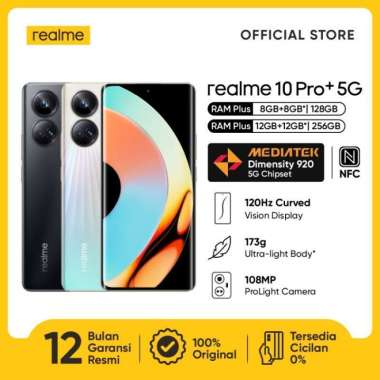 Realme 10 Pro Plus 5G Ram 12 Rom 256GB Hyperspace