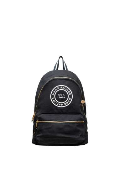 MARC JACOBS Canvas Signet Backpack - Black