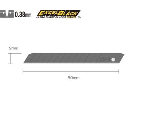refill cutter 9mm abb-10b spare blade (10pcs per pack) olfa Multicolor
