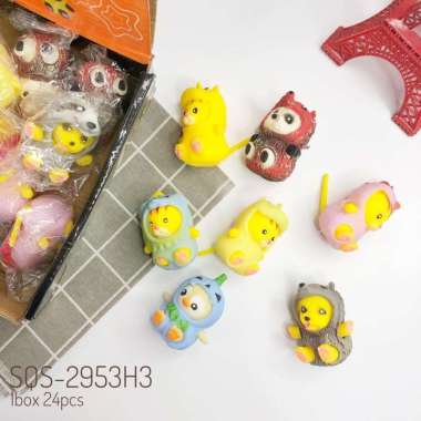 SQUISHY KARAKTER BAJU SQUISHY ANIMAL PENCET DRESS UP MINI ANIMAL CUTE SQUEEZE