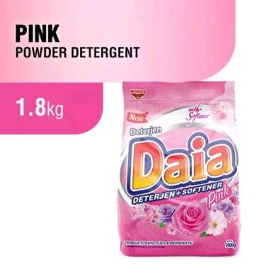 Promo Harga Daia Deterjen Bubuk + Softener Pink 1800 gr - Blibli