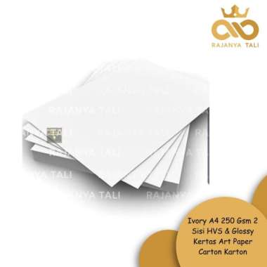 ivory a4 250 gsm 2 sisi hvs & glossy kertas art paper carton karton Multicolor