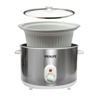 IDEALIFE IL-350 IL 350 SLOW COOKER SLOWCOOKER ALAT MASAK SUP KUAH BUBUR PANCI KERAMIK KAPASITAS 5 LI
