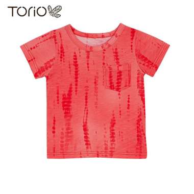 TORIO Basic T-Shirt Orange Tie Dye 6-12 Tahun - Kaos Anak Laki-laki 8-9 tahun