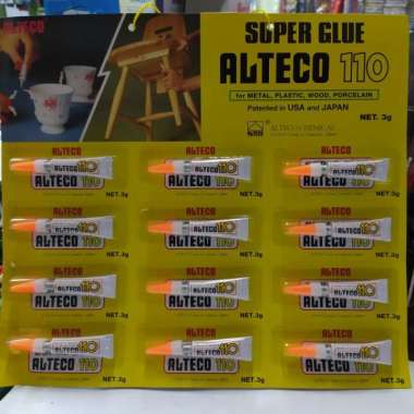 lem super glue alteco untuk besi, plastik, kayu, porselin Multicolor