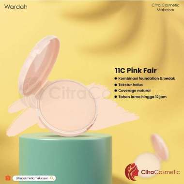 Wardah Refill colorfit powder Velvet foundation | isi ulang bedak Pink fair