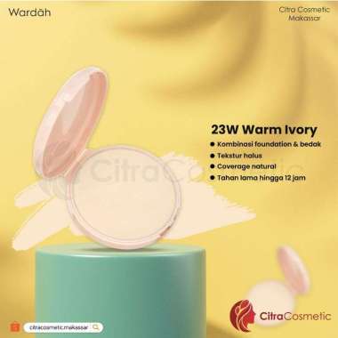 Wardah Refill colorfit powder Velvet foundation | isi ulang bedak Warm ivory