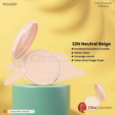 Wardah Refill colorfit powder Velvet foundation | isi ulang bedak Natural beige