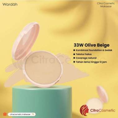 Wardah Refill colorfit powder Velvet foundation | isi ulang bedak Olive beige