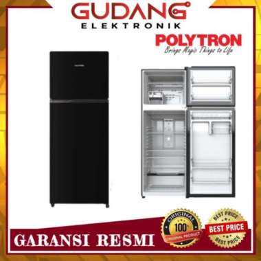 LEMARI ES 2 PINTU POLYTRON PRW 23 ZX KULKAS POLYTRON PRW-23ZY JUMBO