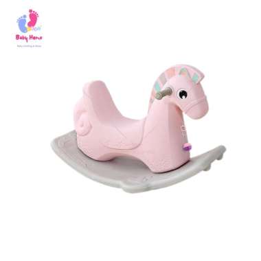 Mainan Anak Kuda Anak Kuda Kudaan Rocking Horse Mainan Anak Jungkat Jungkit Premium LX001-M1001 Pink
