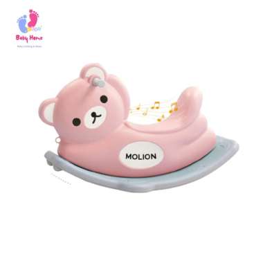 Mainan Anak Kuda Anak Kuda Kudaan Rocking Horse Mainan Anak Jungkat Jungkit Premium LX001-M1004 Pink