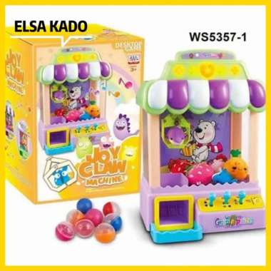 mainan anak family fun game mesin capit joy claw time zone coin Multicolor