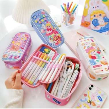 panache bentoy milkjoy fairy large capacity pencil case tempat pensil Multicolor