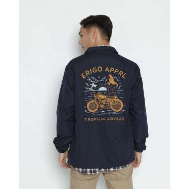 Erigo Coach Jacket Tropical Lovers Navy Unisex XL