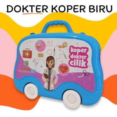 dokter dokteran mainan anak suitcase doctor lengkap dokter koper roda Multicolor