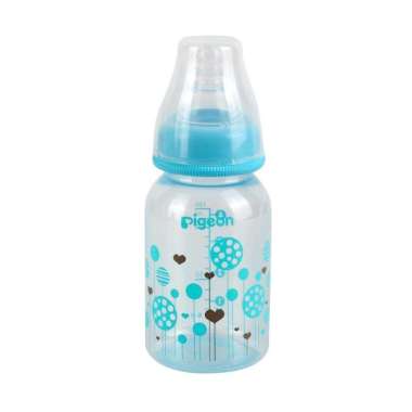 Pigeon PP Clear RP Botol Susu with S-Type Nipple [120 mL] Blue