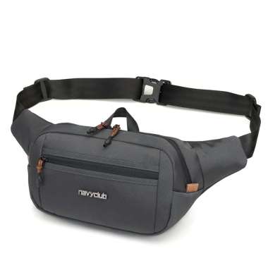 Navy Club Tas Pinggang Waist Bag Helix - Tas Pria Wanita Crossbody Bags Tas Outdoor D.Grey