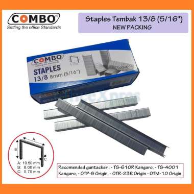 Paku Tembak Manual / Isi Stapler Tembak / Isi Steples 13/8 Combo (5000pin)
