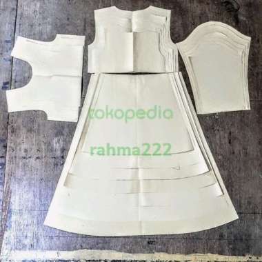 pola baju gamis anak usia 0 sampai 12 tahun (satu set) 7 ukuran Semua Ukuran Multicolor