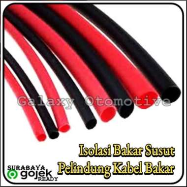 Isolasi Bakar Susut - Selang Bakar Pelindung Kabel - 1mm - 2mm - 3mm Merah - 2mm
