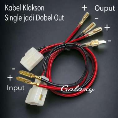 Kabel Klakson Motor / Mobil - Single Klakson jadi Dobel Klakson motor