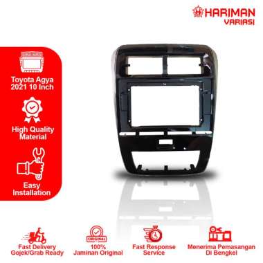 Frame Headunit Android 10 inch Toyota Agya/Ayla 2020 +