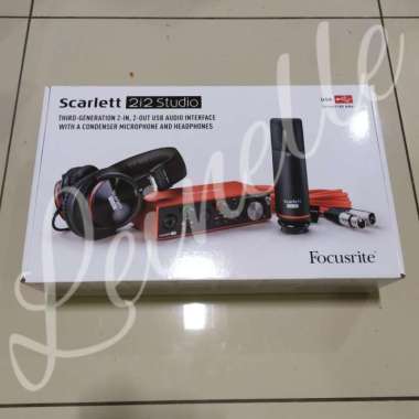 Focusrite Scarlett 2i2 Studio Pack USB Audio Interface Soundcard Second 2nd Gen