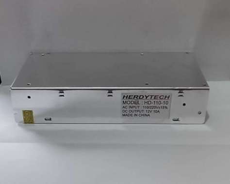 Herdytech Adaptor Power Supply Switching 12V Dc 10A - Cctv Psu 12V 10A Multicolor