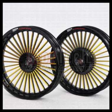 Velg Pelek Racing TOP Retro Motor Mio Sporty Mio Soul 110 Ring 14 Multicolor