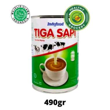 Indofood Tiga Sapi Susu Kental Manis 490gr / Susu Tiga Sapi