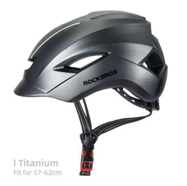 Helm Sepeda Gowes Rockbros WT099 Original Dewasa Pria Wanita Cowo Cewe Titanium