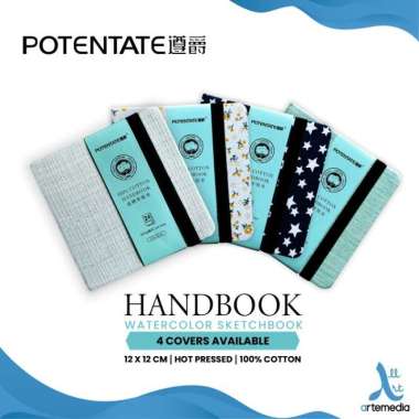 Kertas Cat Air Potentate Cotton Handbook Watercolor Sketchbook Buku Multicolor